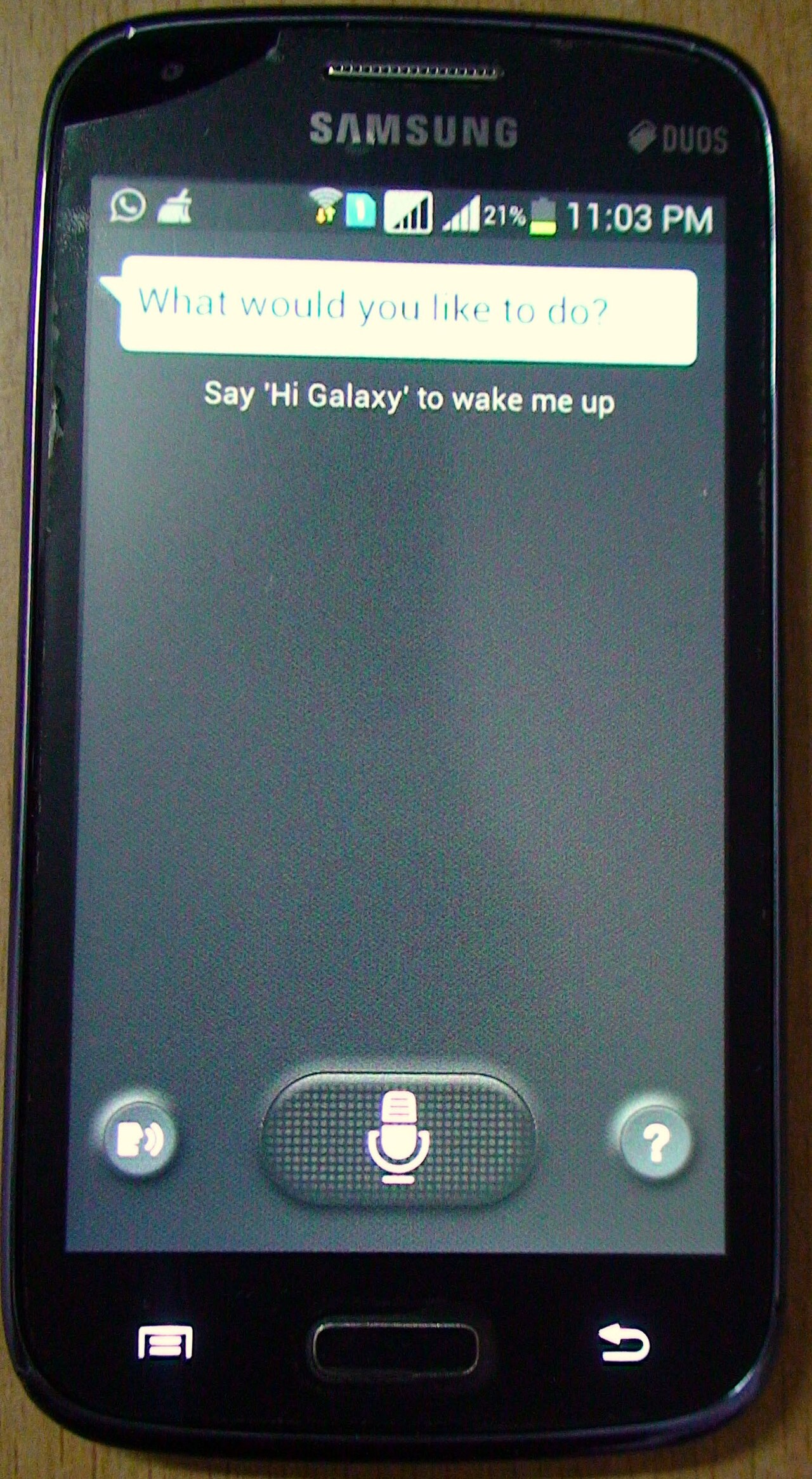 S Voice of Samsung Galaxy Core..JPG