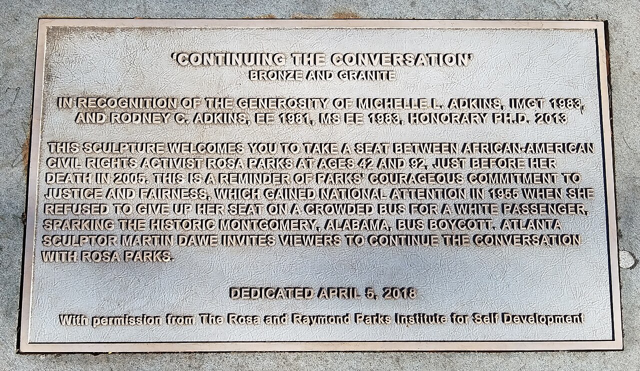 Continuing the Conversation plaque