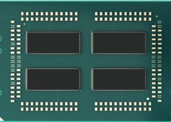 AMD EPYC 프로세서 다이(칩) 근접 촬영