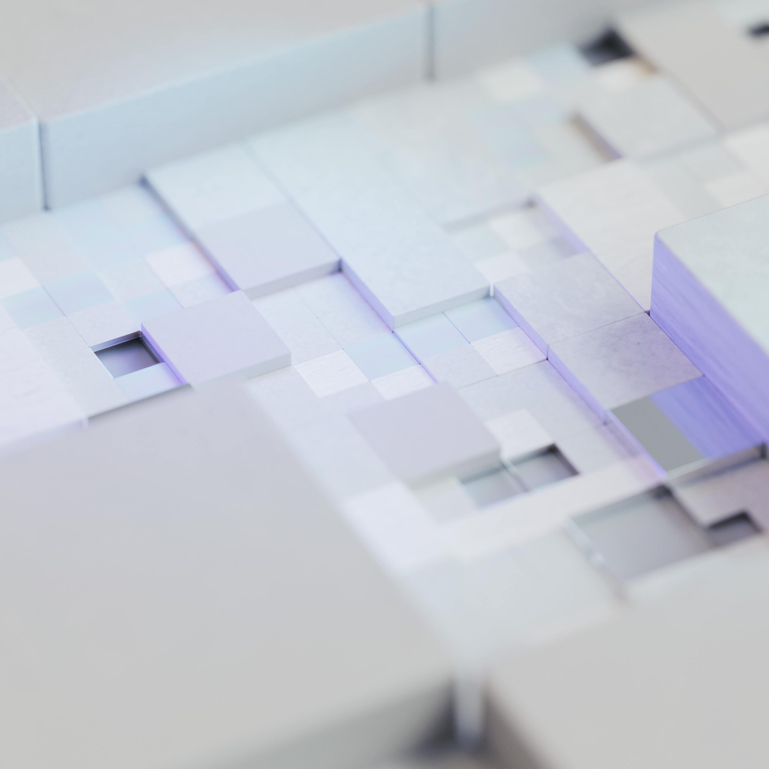 텍스트-이미지 확산 모델의 픽셀 생성 프로세스를 시각화한 AI 3D 일러스트