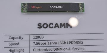 SK하이닉스 SOCAMM 메모리 모듈 Computex 2025 전시