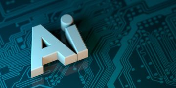 the letter a is placed on top of a circuit board