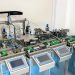 Advanced industrial machinery for automation and control in a laboratory setting.