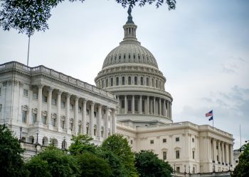 A scenic view of the iconic US Capitol Building symbolizing American democracy in Washington DC.