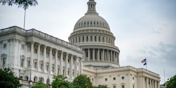 A scenic view of the iconic US Capitol Building symbolizing American democracy in Washington DC.