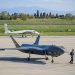 Advanced military drones on a tarmac in Istanbul, Turkey, showcasing modern aerial technology.