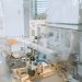 Close-up of advanced machinery in a modern laboratory setting, highlighting technology and industry.