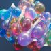 Abstract 3D representation of a colorful molecular structure, showcasing vibrant hues and artistic design.