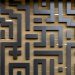black maze wall