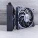 Side-by-side view of two high-performance computer cooling fans on a neutral background.