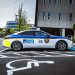 a police car parked in a parking lot