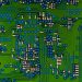 Detailed view of a circuit board highlighting electronic components.