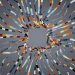 Vivid 3D rendering of dynamic colorful ribbons forming a square in abstract digital art.
