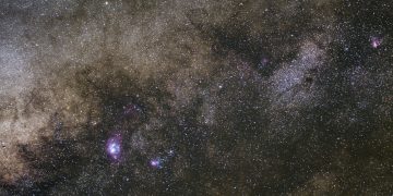 A breathtaking view of the Milky Way showcasing nebulae and countless stars.