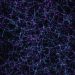 a dark blue background with lots of lines