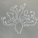 Conceptual chalk drawing illustrating mental health challenges with arrows representing thoughts.