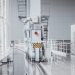 white machine inside building