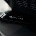 a close up of a laptop on a desk