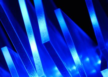 blue and black light digital wallpaper