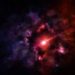 A breathtaking cosmic explosion with vibrant colors and stars in deep space.