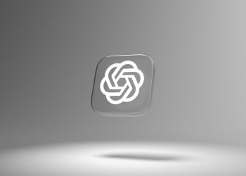 A white square with a knot on it