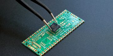 a close up of a piece of electronic equipment