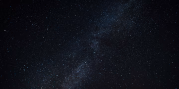 Captivating night sky with the Milky Way and countless stars shining brightly.