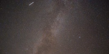 Capture the breathtaking beauty of the Milky Way galaxy with this starry night view, perfect for cosmic photography enthusiasts.