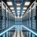 DALL·E 2025-01-31 21.58.22 - A realistic image of the interior of a modern data center. The scene features long rows of tall, sleek server racks filled with blinking LED lights. T