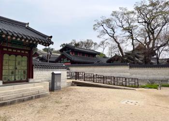 Explore the tranquil setting of Changdeokgung Palace, a UNESCO site in Seoul, South Korea.
