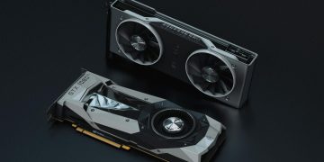 A close-up view of modern GPU units, ideal for gaming and tech visuals.