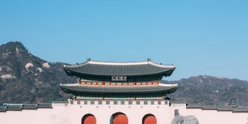 white and black temple
