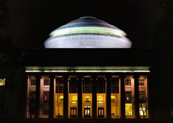 building at night