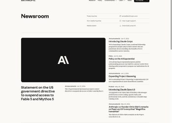 anthropic newsroom announcement