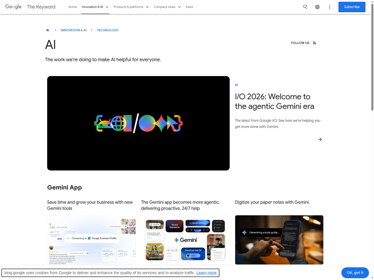 google newsroom model gemini