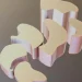 추상적인 3D 형태의 반도체 아키텍처 개념 이미지