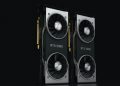 NVIDIA RTX 2080 그래픽카드 두 장 클로즈업 — CUDA 13.3