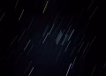Captivating star trails captured over Bengaluru, showcasing astronomical beauty through long exposure photography.