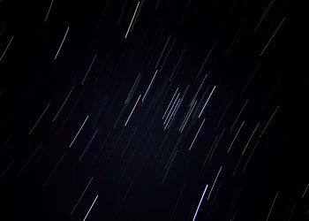 Captivating star trails captured over Bengaluru, showcasing astronomical beauty through long exposure photography.