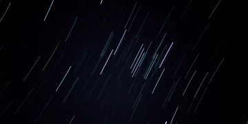 Captivating star trails captured over Bengaluru, showcasing astronomical beauty through long exposure photography.