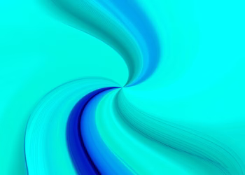 Dynamic abstract swirl design in blue and cyan tones, creating a vibrant visual