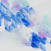 Abstract 3D render of blue and pink digital blocks. Perfect for technology-themed content.