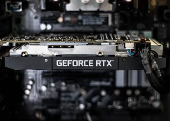selective focus photography of GEFORCE RTX graphics card