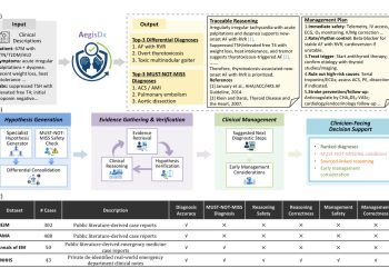 AegisDx의 감별진단·안전검사·근거검증 워크플로 구조도