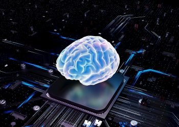 A brain over cpu represents artificial intelligence.