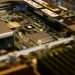 green and black computer motherboard