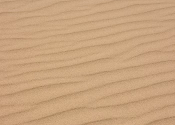Textured close-up of rippled sand in a desert setting, ideal for backgrounds.