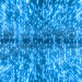Blue glowing lines create a digital, futuristic pattern.
