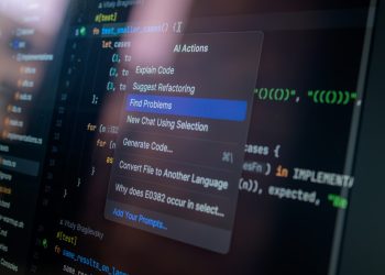 Computer screen displaying code with a context menu.