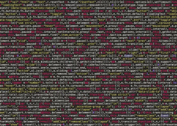Vibrant and detailed view of JavaScript code on a screen, ideal for tech and programming visuals.
